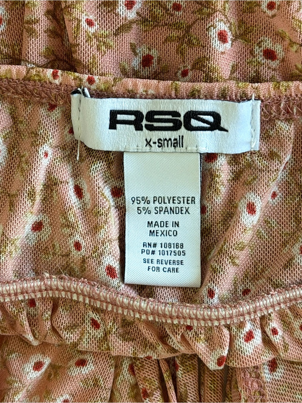 RSQ Dusty Rose Floral Babydoll Camisole - Picture 7 of 7